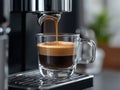 closeup of making espresso Royalty Free Stock Photo