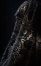 closeup of a mantilla, a typical spanish scarf Royalty Free Stock Photo