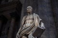 Closeup marble sculpture in Milan Cathedral (Duomo di Milano)