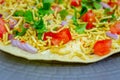 Closeup of Masala Papad Royalty Free Stock Photo