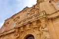 Closeup of Mdina Cathedral Museum in Malta Royalty Free Stock Photo