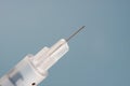 Closeup on medical subcutaneous needle