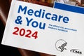 Closeup, 2024 Medicare and You Annual Handbook for Medicare recipients