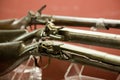 Closeup of medieval handguns Royalty Free Stock Photo