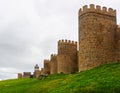 Closeup of medieval town walls Royalty Free Stock Photo