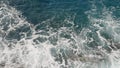 Closeup mediterranean sea background with beautiful azure color