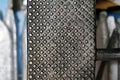 Closeup of metal pattern texture Royalty Free Stock Photo