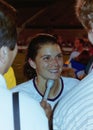 Closeup Mia Hamm record goals scored