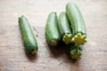 Closeup of mini zucchini