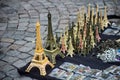miniature Eiffel towers for sale in the street