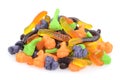 Closeup mixed pile of gummy halloween candy Royalty Free Stock Photo