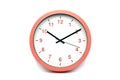 modern analog clock on white background