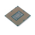 Closeup of modern CPU Royalty Free Stock Photo