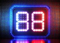 CloseUp of a Modern LED Countdown Timer Precise Timekeeping for Kitchen Sports and More