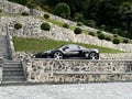 Closeup of a modern McLaren parked on a sunny day