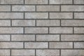 Closeup of modern neutral grey brick wall Royalty Free Stock Photo