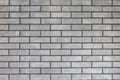 Closeup of modern neutral grey brick wall Royalty Free Stock Photo