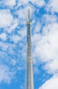 Closeup of the Monument to the Conquerors of Space in Moscow, Ru Royalty Free Stock Photo