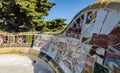 Mosaic in Parc Guell, Barcelona,Spain. Royalty Free Stock Photo