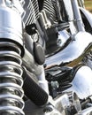 Closeup Motorcycle Chrome