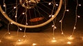 Bicycle wheel with the illumination