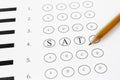 SAT multiple choice Royalty Free Stock Photo