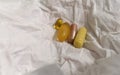 Closeup on Multivitamin pills and different vitamins wrapped in a tissue paper