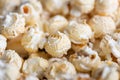 Closeup Mushroom popcorn varieties