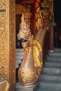 Thai Naga Statue in Wat Si Suphan, Chiang Mai