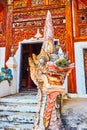 The head of Naga serpent, Wat Pratu Pong, Lampang, Thailand