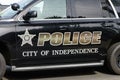 Closeup of name and badge on City Of Independence Oregon police car