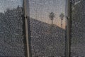 Closeup of names on Vietnam War Memorial in Sacramento