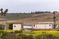 Closeup of Nasa building at Vandenberg Space Force base, Lompoc, CA, USA