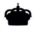 Crown symbol. Vector drawing icon