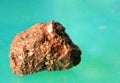 Closeup of native copper mineral