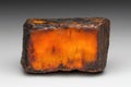 Closeup of a natural amber stone Royalty Free Stock Photo