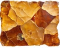 Closeup of a natural amber stone Royalty Free Stock Photo