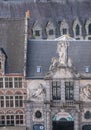 Closeup of Neptune with his trident, Ghent, Belgium