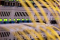 Closeup of network equipment Royalty Free Stock Photo