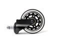 Swivel caster on a white background Royalty Free Stock Photo