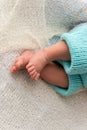 Closeup of a newborn baby feet Royalty Free Stock Photo