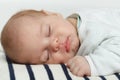 Closeup of newborn baby sleeping Royalty Free Stock Photo