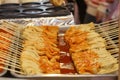 Closeup of oden tang - Korean fish cake soup in Ho Chi Minh City, Vietnam