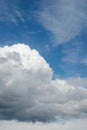 big cumulo nimbus cloud in the blue sky background