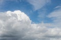 big cumulo nimbus cloud in the blue sky background