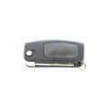 Closeup old black car key for car isolated on white background with clipping path Royalty Free Stock Photo