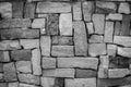 Closeup of old brick wall background Royalty Free Stock Photo