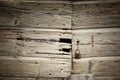 Closeup of old damaged wood planks texture background Royalty Free Stock Photo