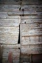 Closeup of old damaged wood planks texture background Royalty Free Stock Photo