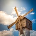 Old Bulgarian windmill Royalty Free Stock Photo